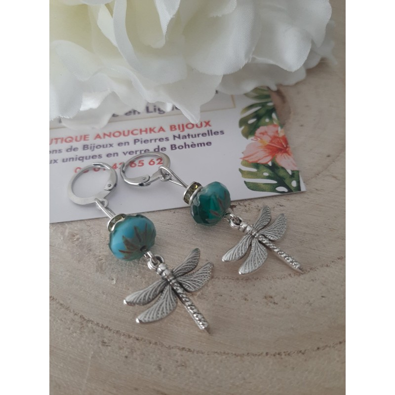 Boucles d'Oreilles Libellule